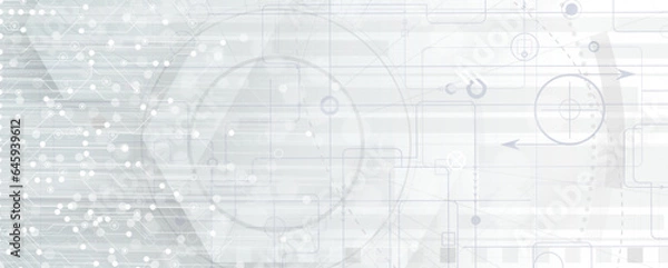 Fototapeta Technology abstract futuristic background for internet business. Big data concept.