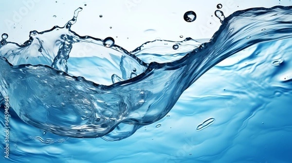 Fototapeta Water splash in the pool Generate AI