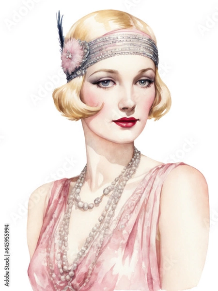 Obraz 1920s flapper girl