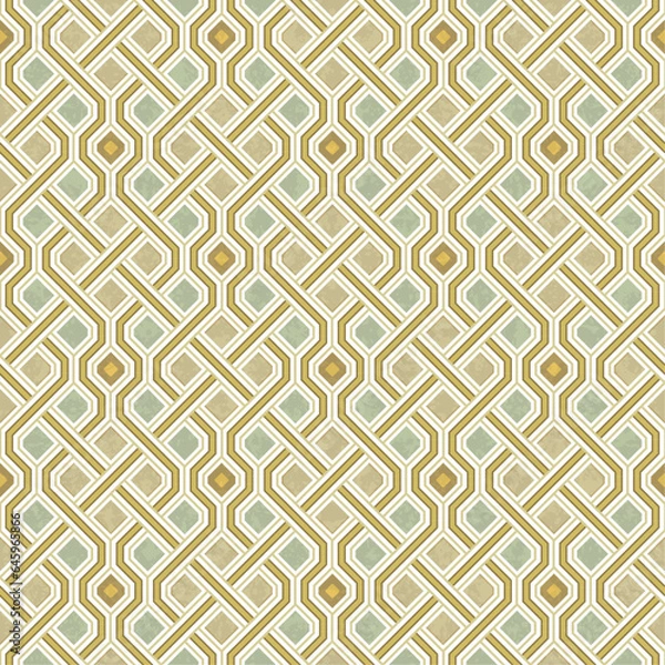 Fototapeta Geometric Pattern with Grunge Colour Background, Vector Illustration