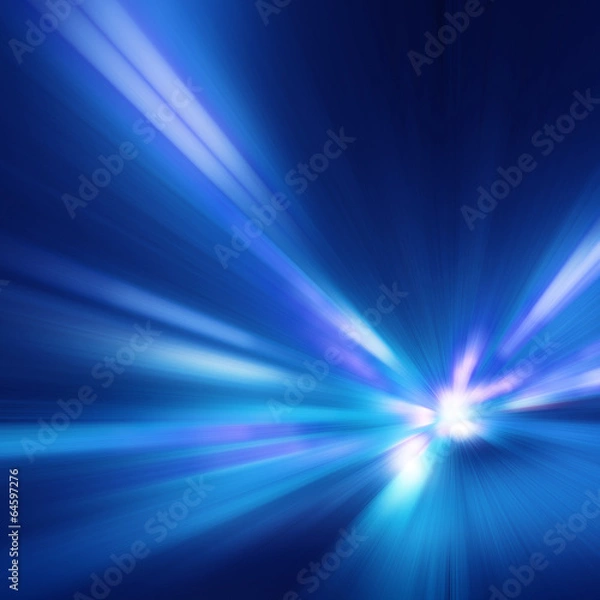 Fototapeta Abstract image of speed motion on the road.