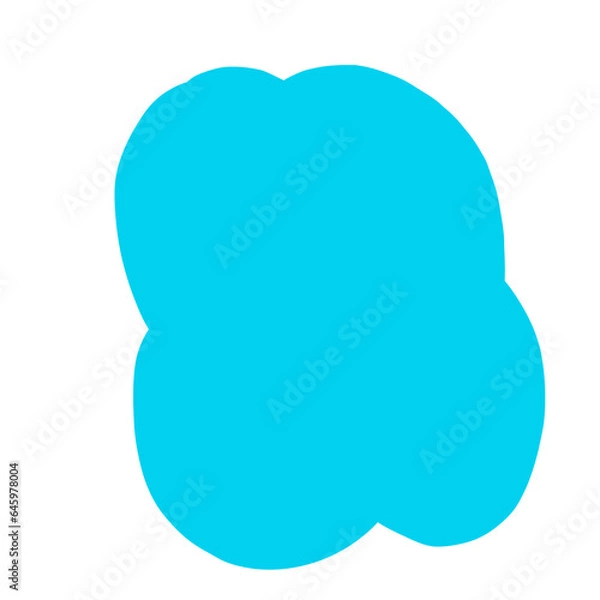 Obraz Blue Abstract Shape