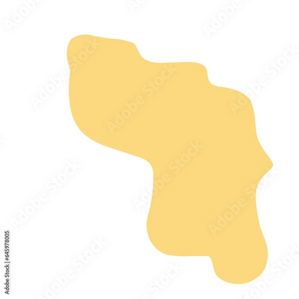 Obraz Yellow Abstract Shape