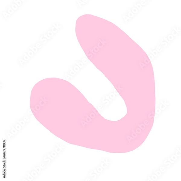 Obraz Pink Abstract Shape