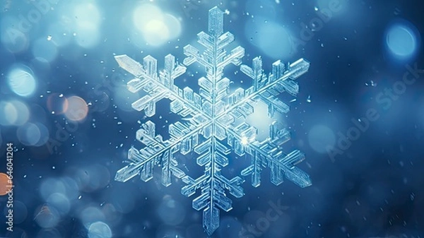 Obraz Microscopic Marvels: Snowflakes
