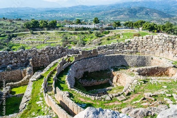 Fototapeta Mykeny, miejsce archeologiczne w Grecji