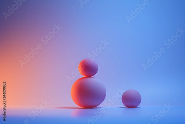 Obraz multi-colored abstract background, smooth lines, waves, rainbow color,AI_Generated