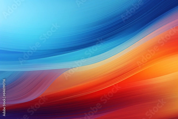 Obraz multi-colored abstract background, smooth lines, waves, rainbow color,AI_Generated