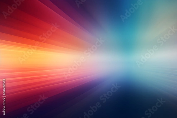 Obraz AI Generated, multi-colored abstract background, smooth lines, waves, rainbow color,