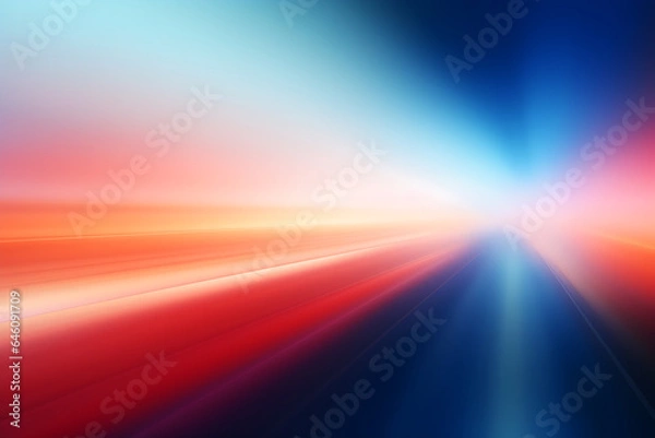 Obraz AI Generated, multi-colored abstract background, smooth lines, waves, rainbow color,