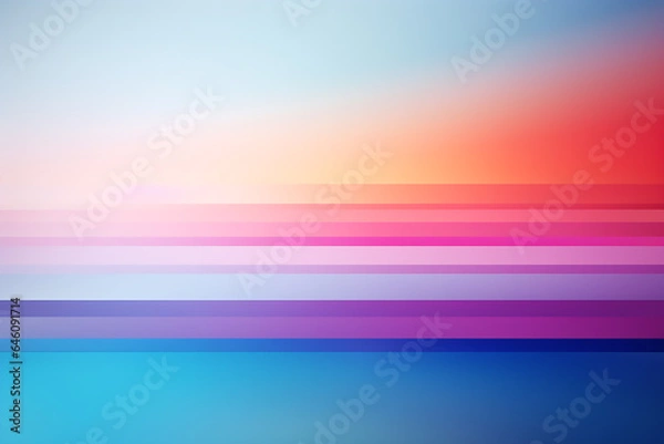 Obraz AI Generated, multi-colored abstract background, smooth lines, waves, rainbow color,