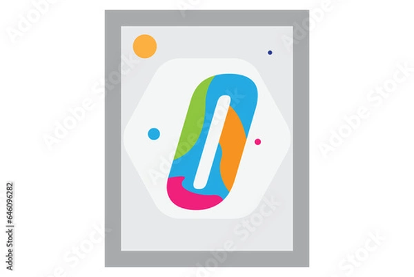 Fototapeta Number design isolated on white background. Number 0 design