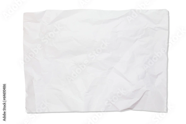 Obraz Crumpled white paper