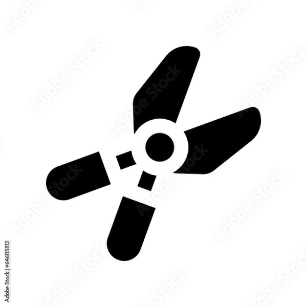 Obraz scissor solid icon. vector icon for your website, mobile, presentation, and logo design.