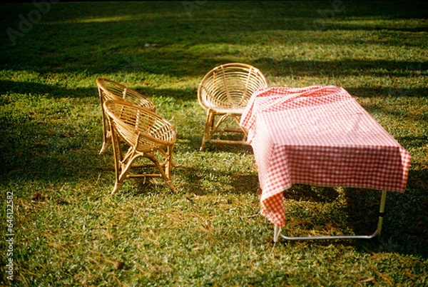 Obraz table and chairs