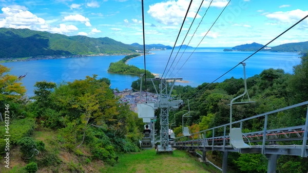 Obraz 天橋立ビューランドリフトからの景色8月夏4