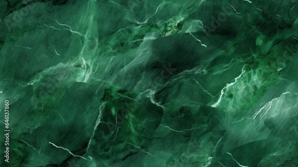 Fototapeta Seamless pattern background of a green marble texture backdrop