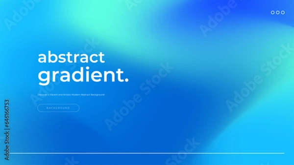 Fototapeta Vector abstract blue and green blend gradient background