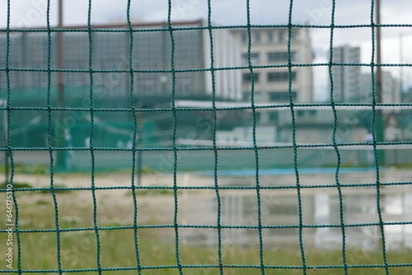 Obraz 雨上がりのテニスコート