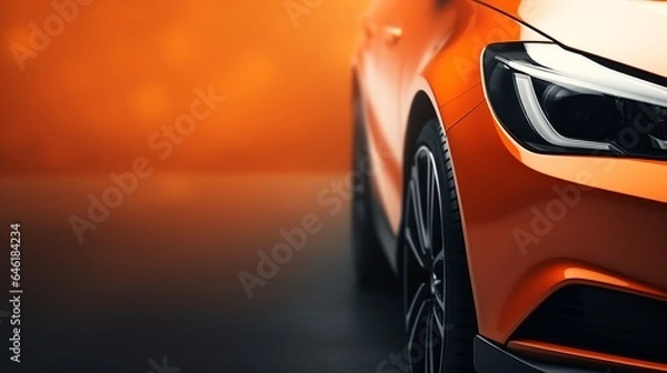Fototapeta Close up of car for background