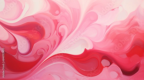 Fototapeta Icy Cranberry Swirls