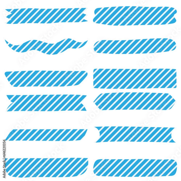 Fototapeta Ribbon simple design. Tape decorative elements.