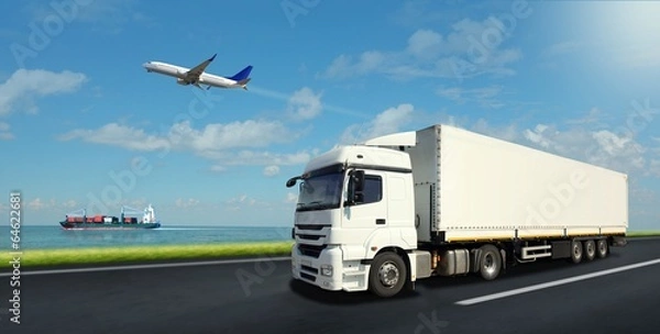 Fototapeta Pojazdy logistyki