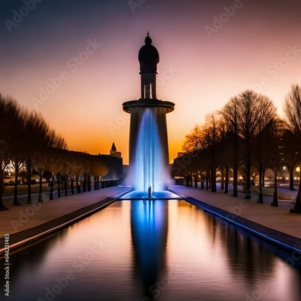 Fototapeta monument to peter and Paul fortress Created using generative AI tools