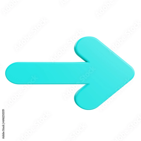 Obraz 3d render 3d bold arrow premium icon 4