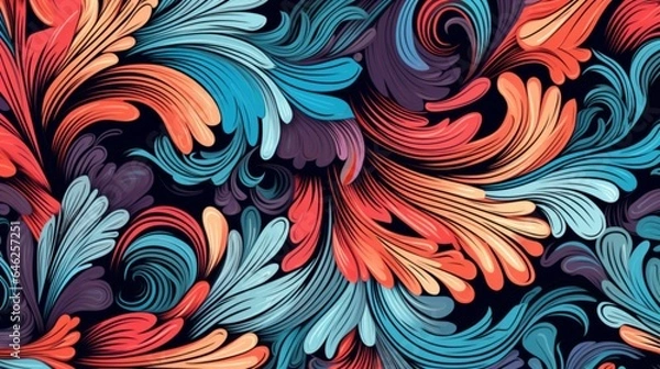 Obraz abstract pattern with flowers