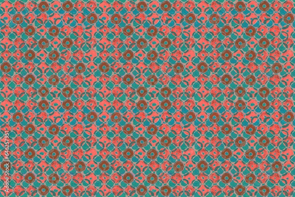 Fototapeta レトロ風シームレスパターン