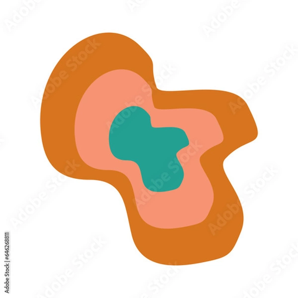 Obraz retro abstract shape element