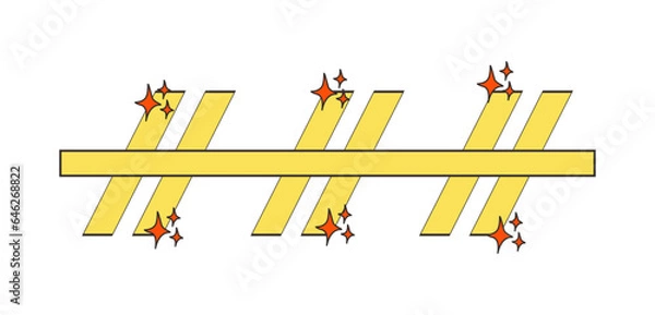 Obraz retro abstract shape element