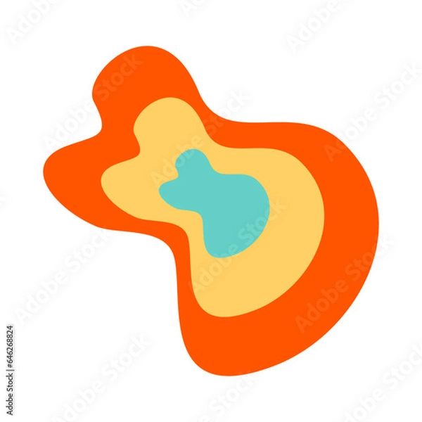 Obraz retro abstract shape element