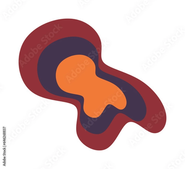 Obraz retro abstract shape element