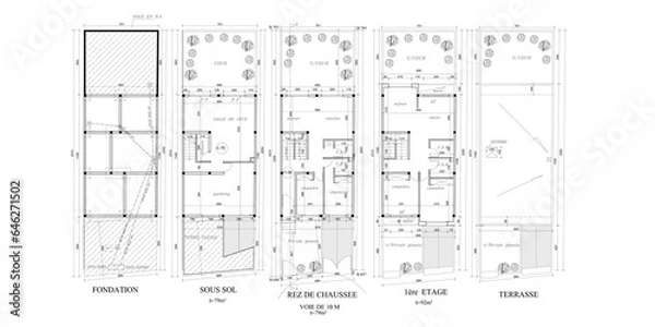 Fototapeta utoCAD Plans Collection. Experience the convenience and professionalism of having a vast selection of AutoCAD plans at your fingertips. Download our AutoCAD plans stock collection today.