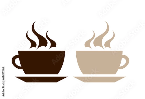 Fototapeta two coffee cups