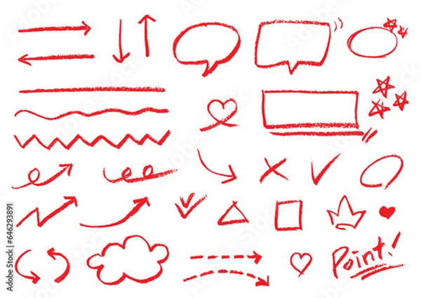 Fototapeta 빨간펜(색연필)_드로잉-02