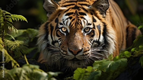 Obraz Wild tiger roaming in nature