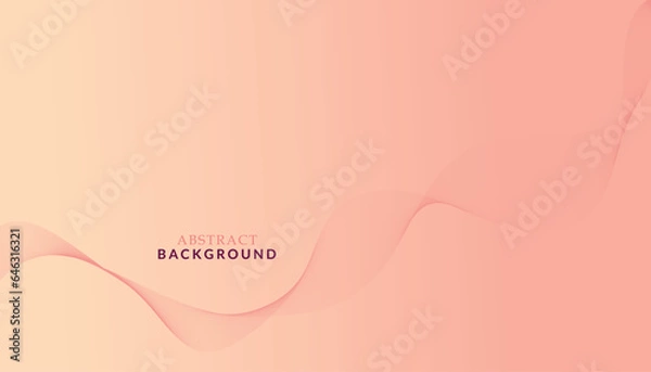 Fototapeta Vector pink background with wavy lines. Abstract waves background. Vector illustration of pink waves