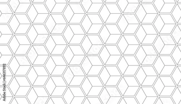 Obraz Geometric pattern seamless. Trendy design vector background for web backdrop or paper print.