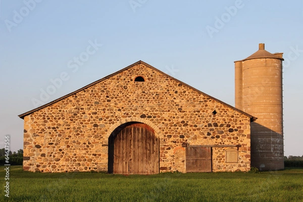 Obraz Stone Barn - Retro Rural Building