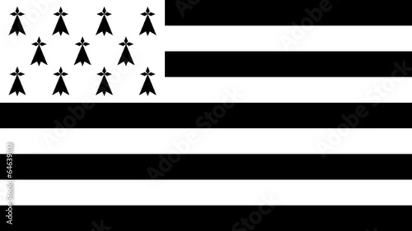 Fototapeta Flaga Bretanii - grafika wektorowa