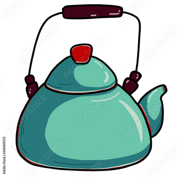 Obraz teapot with tea