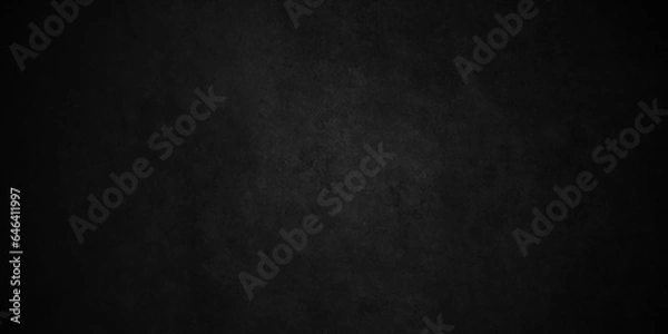 Fototapeta 	
Modern Black texture chalk board and black board background. stone concrete texture grunge backdrop background anthracite panorama. Panorama dark grey black slate background or texture.