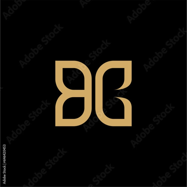 Obraz BC Letter Initial Logo Design Template Vector Illustration
