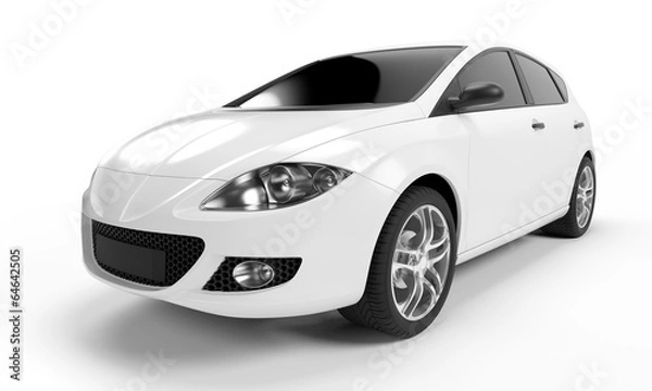 Fototapeta 3d rendered illustration of a small car