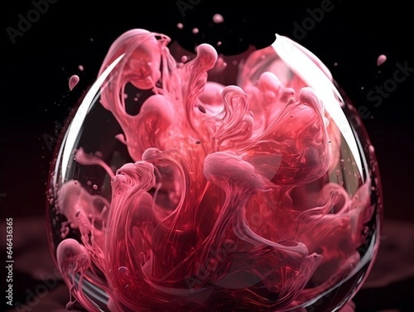 Obraz wallpaper abstrack liquid ilustration