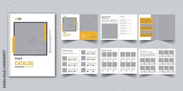 Obraz Product Catalogue & modern a4 product catalog design template, Minimalist product brochure template design