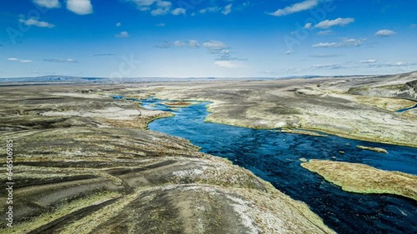 Fototapeta river from above